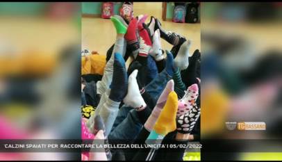 SAN GIORGIO IN BOSCO | 'CALZINI SPAIATI' PER  RACCONTARE LA BELLEZZA DELL'UNICITA'