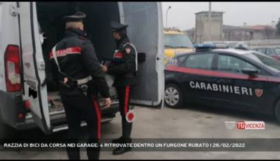 CASTELGOMBERTO | RAZZIA DI BICI DA CORSA NEI GARAGE: 4 RITROVATE DENTRO UN FURGONE RUBATO