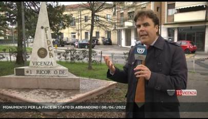 VICENZA | MONUMENTO PER LA PACE IN STATO DI ABBANDONO