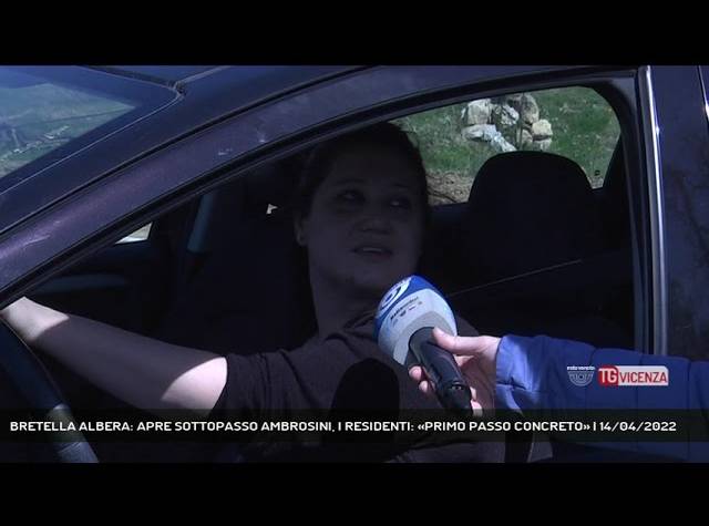 VICENZA | BRETELLA ALBERA: APRE SOTTOPASSO AMBROSINI