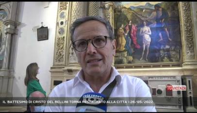 VICENZA | IL 'BATTESIMO DI CRISTO' DEL BELLINI TORNA RESTAURATO ALLA CITTA'