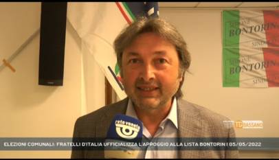 ROMANO D'EZZELINO | ELEZIONI COMUNALI: FRATELLI D'ITALIA UFFICIALIZZA L'APPOGGIO ALLA LISTA BONTORIN
