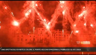 BASSANO DEL GRAPPA | UNO SPETTACOLO DI NOTE E COLORI: IL PONTE VECCHIO EMOZIONA IL PUBBLICO