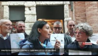 VICENZA | PROTESTA IN PIAZZA CONTRO IL CARO BOLLETTE