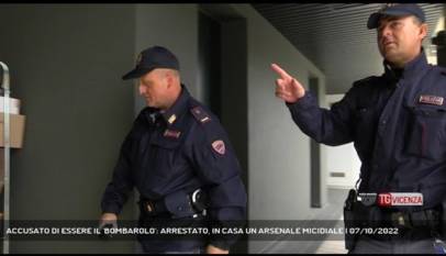 VICENZA | ACCUSATO DI ESSERE IL 'BOMBAROLO': ARRESTATO