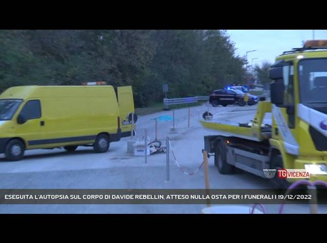 VICENZA | ESEGUITA L'AUTOPSIA SUL CORPO DI DAVIDE REBELLIN
