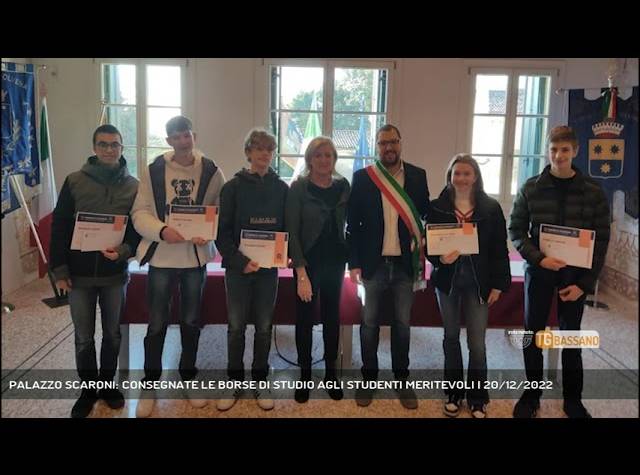 COLCERESA | PALAZZO SCARONI: CONSEGNATE LE BORSE DI STUDIO AGLI STUDENTI MERITEVOLI