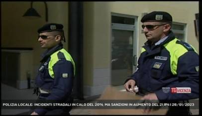 MONTECCHIO MAGGIORE | POLIZIA LOCALE: INCIDENTI STRADALI IN CALO DEL 20%