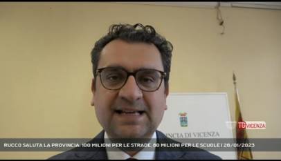 VICENZA | RUCCO SALUTA LA PROVINCIA: 100 MILIONI PER LE STRADE