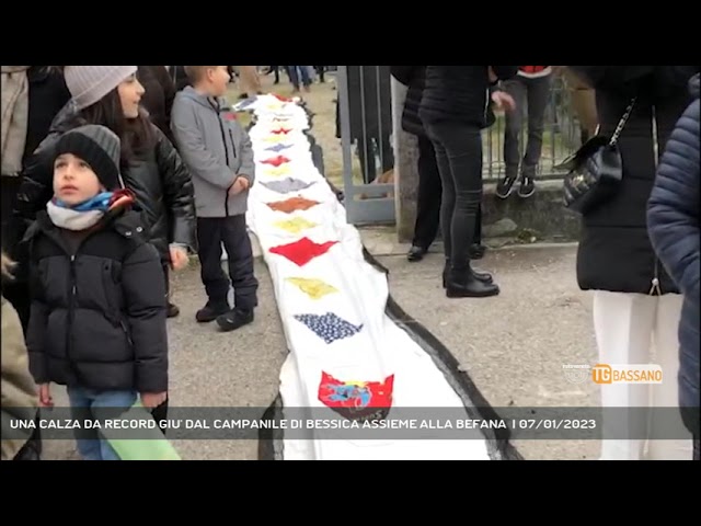 LORIA | UNA CALZA DA RECORD GIU' DAL CAMPANILE DI BESSICA ASSIEME ALLA ...